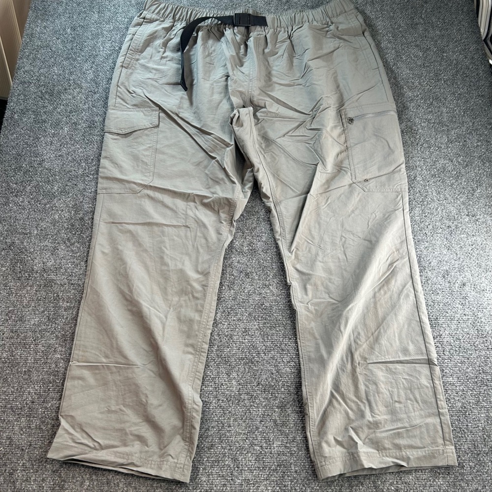 Columbia Cargo Pants Mens XXL 30L Gray Nylon Hiking Outdoor Utility Trousers